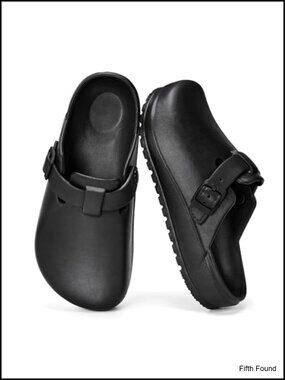 Arch Support Work Clogs Slip Resistant Shoes for Chef Nurse Cushion Slip On All